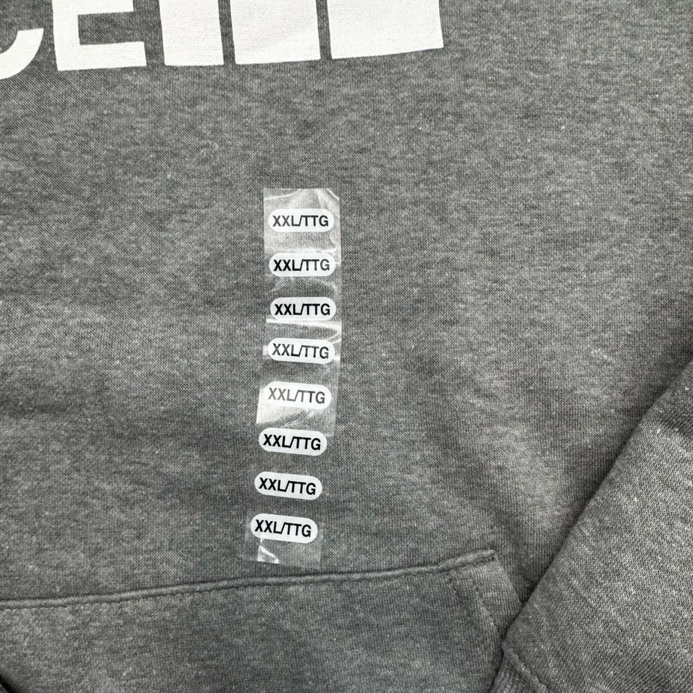 The North Face Hoodie Mens XXL Light Gray Pullover Sweatshirt NWOT Soft Casual